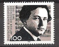 [The 100th Anniversary of the Birth of Athur Honegger, Composer, type AZQ]