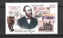 [The 100th Anniversary of Heinrich von Stephan, Postmaster, tip BLV]