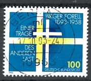 [The 100th Anniversary of the Birth of Birger Forell, Swedish Theologian, type BDJ]