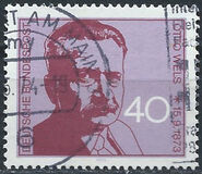 [The 100th Anniversary of the Birth of Otto Wels, Social Democrat, type UY]