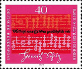 [The 300th Anniversary of the Death Heinrich Schütz, Composer, type TN]