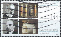 [The 150th Anniversary of the Birth of Nobel Prize Winners Paul Ehrlich & Emil Adolph von Behring, tip CDR]