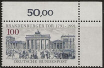 [The 200th Anniversary of the Brandenburger Tor, type AVP]