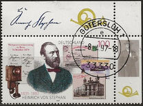 [The 100th Anniversary of Heinrich von Stephan, Postmaster, tip BLV]