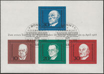 [The Memorial Edition of Konrad Adenauer, type NI]