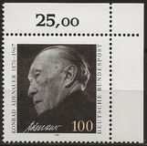 [The 25th Anniversary of the Death of Dr.Konrad Adenauer, Federal Chancellor, type AZV]