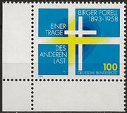 [The 100th Anniversary of the Birth of Birger Forell, Swedish Theologian, type BDJ]