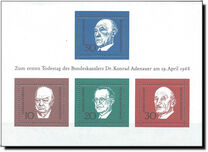 [The Memorial Edition of Konrad Adenauer, type NI]