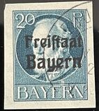 [King Ludwig III Overprinted "Freistaat Bayern", type P5]