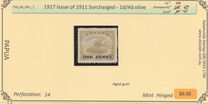 [Issue of 1911-1912 Surcharged, type D3]