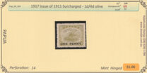 [Issue of 1911-1912 Surcharged, type D3]