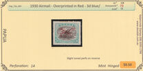 [Airmail - Numbers 58, 61 & 62 Overprinted in Red, type F1]