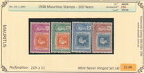 [The 100th Anniversary of Mauritius Stamps, type BD]