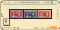 [New Zealand Postage Stamps Overprinted "NIUE", type AD]