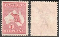 [Definitive Issues - Kangaroo and Map, type A1]