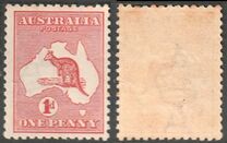 [Definitive Issues - Kangaroo and Map, type A1]