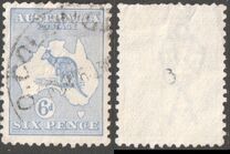 [Definitive Issues - Kangaroo and Map - Different Watermark, type A25]