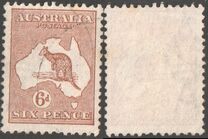 [Definitive Issues - Kangaroo and Map - Different Watermark, type A26]