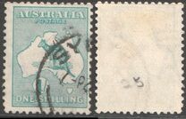 [Definitive Issues - Kangaroo and Map, Different Watermark, type A19]