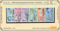 [The 150th Anniversary of the Royal Geographical Society - Presidents, type BM]