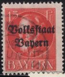 [Overprinted "Volksstaat Bayern", type N4]