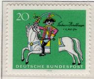 [The 250th Anniversary of the Birth of Baron von Münchhausen, type PV]