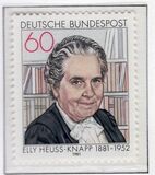 [The 100th Anniversary of the Birth of  Elly Heuss-Knapp, type AFZ]