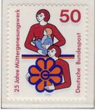 [The 25th Anniversary of the German Maternal Rest and Well-Being Foundation, type WX]