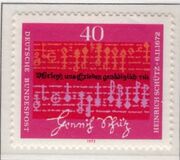 [The 300th Anniversary of the Death Heinrich Schütz, Composer, type TN]