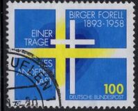 [The 100th Anniversary of the Birth of Birger Forell, Swedish Theologian, type BDJ]