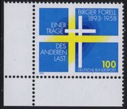 [The 100th Anniversary of the Birth of Birger Forell, Swedish Theologian, type BDJ]