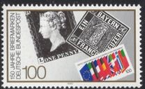 [The 150th Anniversary of the First Stamp, type AVA]