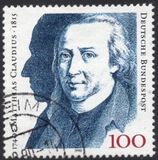 [The 250th Anniversary of the Birth of Matthias Claudius, Poet, type AUU]