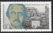 [The 100th Anniversary of the Death of Heinrich Schiliemann, Archaeologist, type AVB]