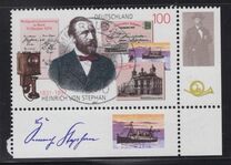 [The 100th Anniversary of Heinrich von Stephan, Postmaster, tip BLV]