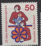 [The 25th Anniversary of the German Maternal Rest and Well-Being Foundation, type WX]