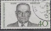 [The 100th Anniversary of the Birth of Hans Böckler, Trade Union Leader, type WY]