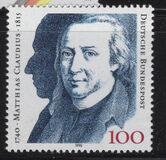 [The 250th Anniversary of the Birth of Matthias Claudius, Poet, type AUU]