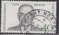 [The 100th Anniversary of the Birth of Hans Böckler, Trade Union Leader, type WY]