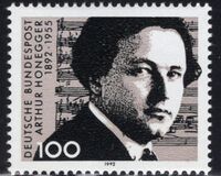 [The 100th Anniversary of the Birth of Athur Honegger, Composer, type AZQ]