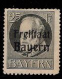 [Overprinted "Volksstaat Bayern", type N6]