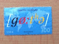 [The 50th Anniversary of the Goethe Institute of the German Language, type BWD]