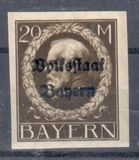 [Overprinted "Volksstaat Bayern", type N19]