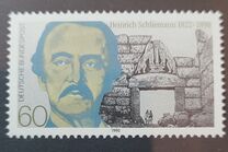 [The 100th Anniversary of the Death of Heinrich Schiliemann, Archaeologist, type AVB]