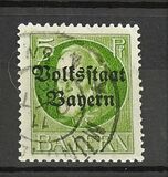 [Overprinted "Volksstaat Bayern", type N1]