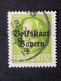 [Overprinted "Volksstaat Bayern", type N1]