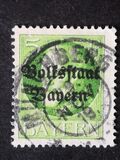 [Overprinted "Volksstaat Bayern", type N1]