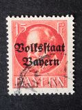 [Overprinted "Volksstaat Bayern", type N4]