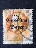 [Overprinted "Volksstaat Bayern", type N8]