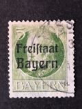 [King Ludwig III Overprinted "Freistaat Bayern", type P1]